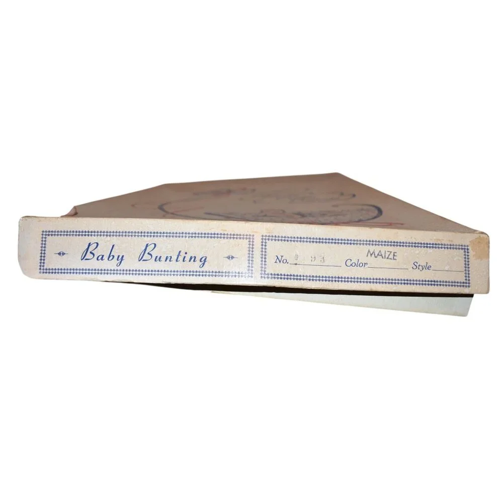 1970s Vintage‎ Baby Quilted Bunting Sleeper Bonnet Eastex Boxed